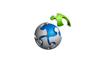 World Puzzle Logo - Search photo