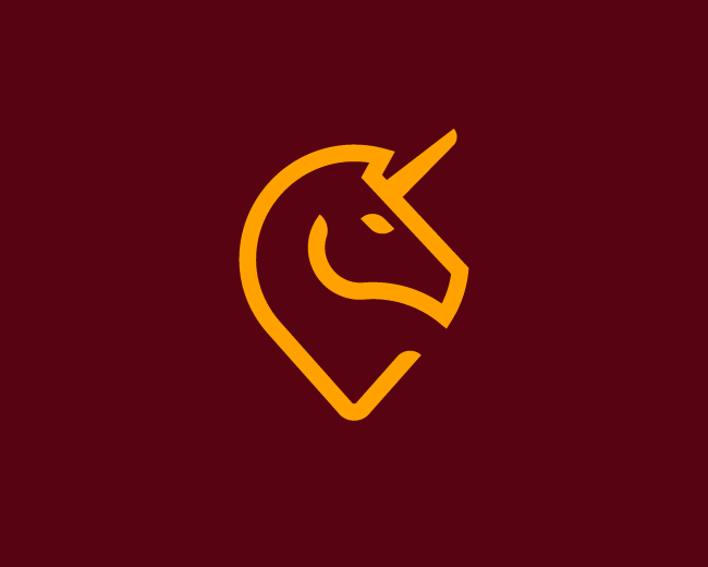 Map Tag Logo - Logopond, Brand & Identity Inspiration Unicorn + Map / Pin