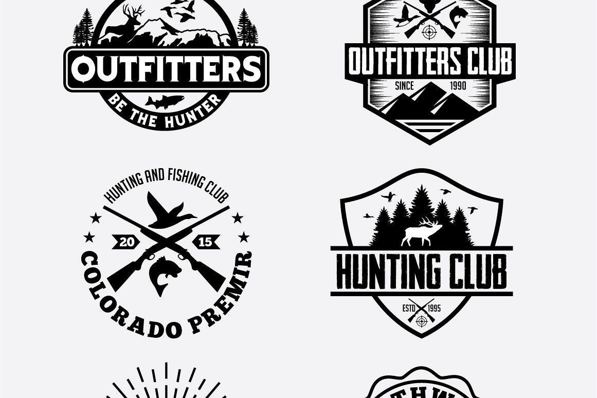 Hunting Logo - 10 Hunting Vintage Badges and Logos