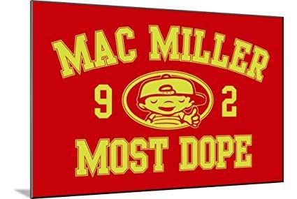 Most Dope Logo - Amazon.com: ArtEdge Mac Miller - Most Dope, Wood Mounted Print, 18 x ...
