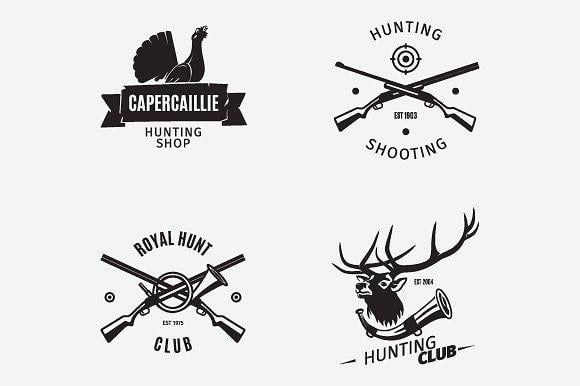 Hunting Logo - Hunting logo Photos, Graphics, Fonts, Themes, Templates ~ Creative ...