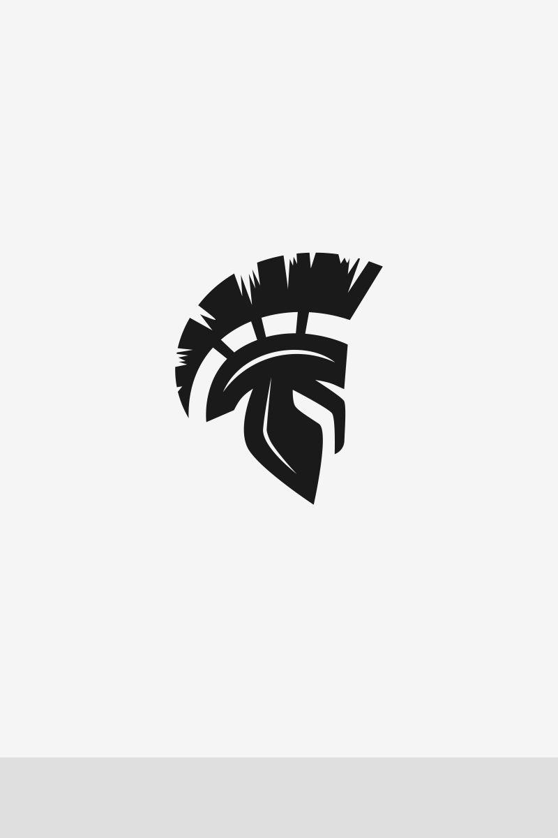 White Spartan Logo - Spartan Logo Template