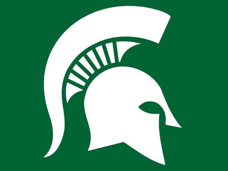 White Spartan Logo - Michigan state logo clip art - RR collections