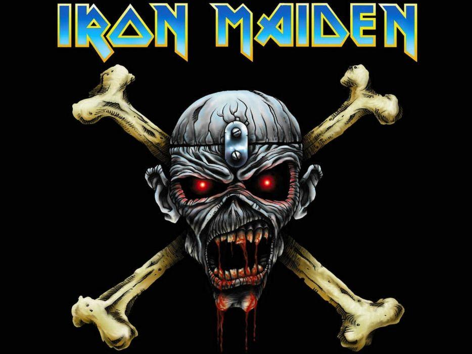 Eddie Iron Maiden Logo - IRON MAIDEN heavy metal power artwork fantasy dark evil eddie skull ...