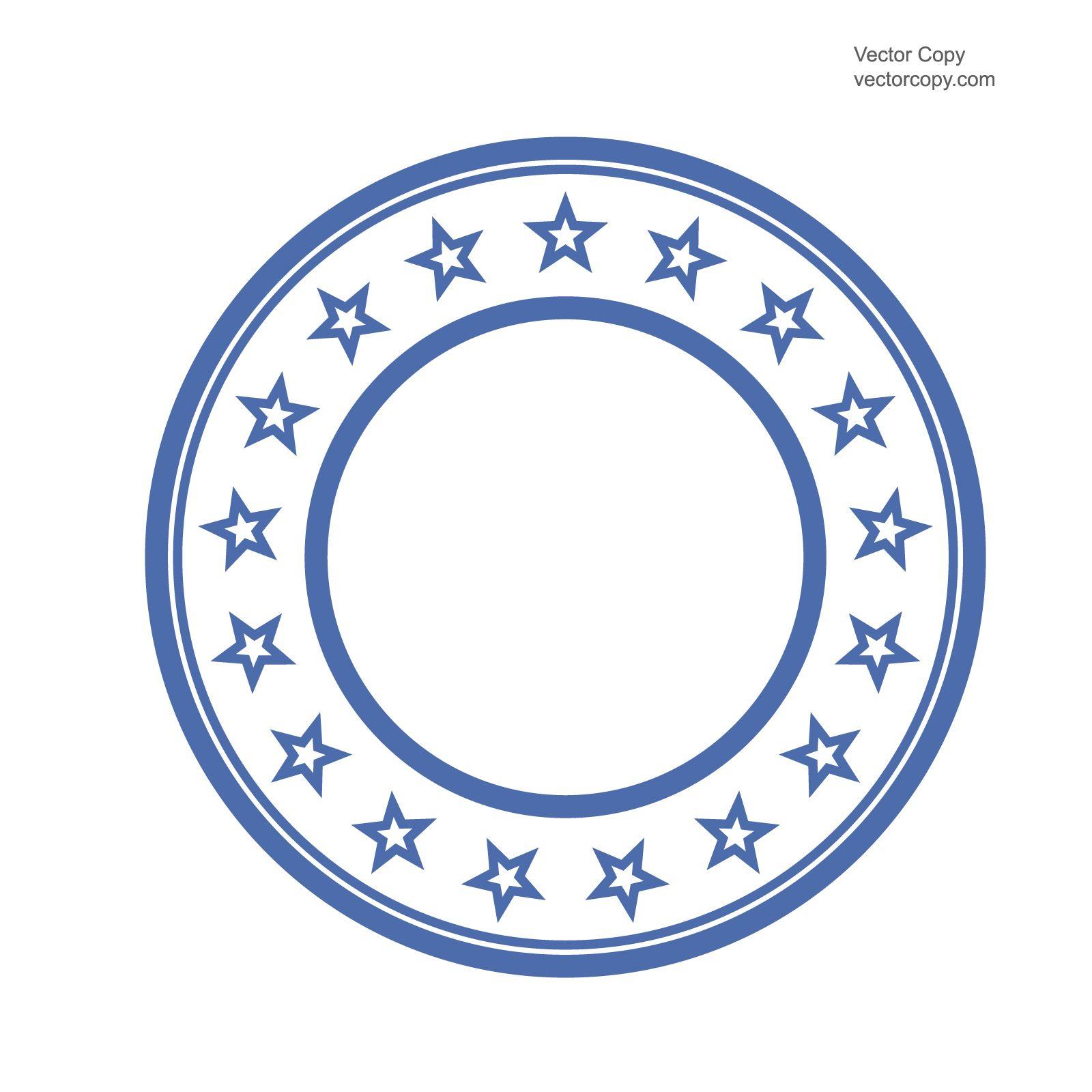 Blank Round Stamp Logo - Blank template of round stamp, free vector #vectorart #vectorclipart ...