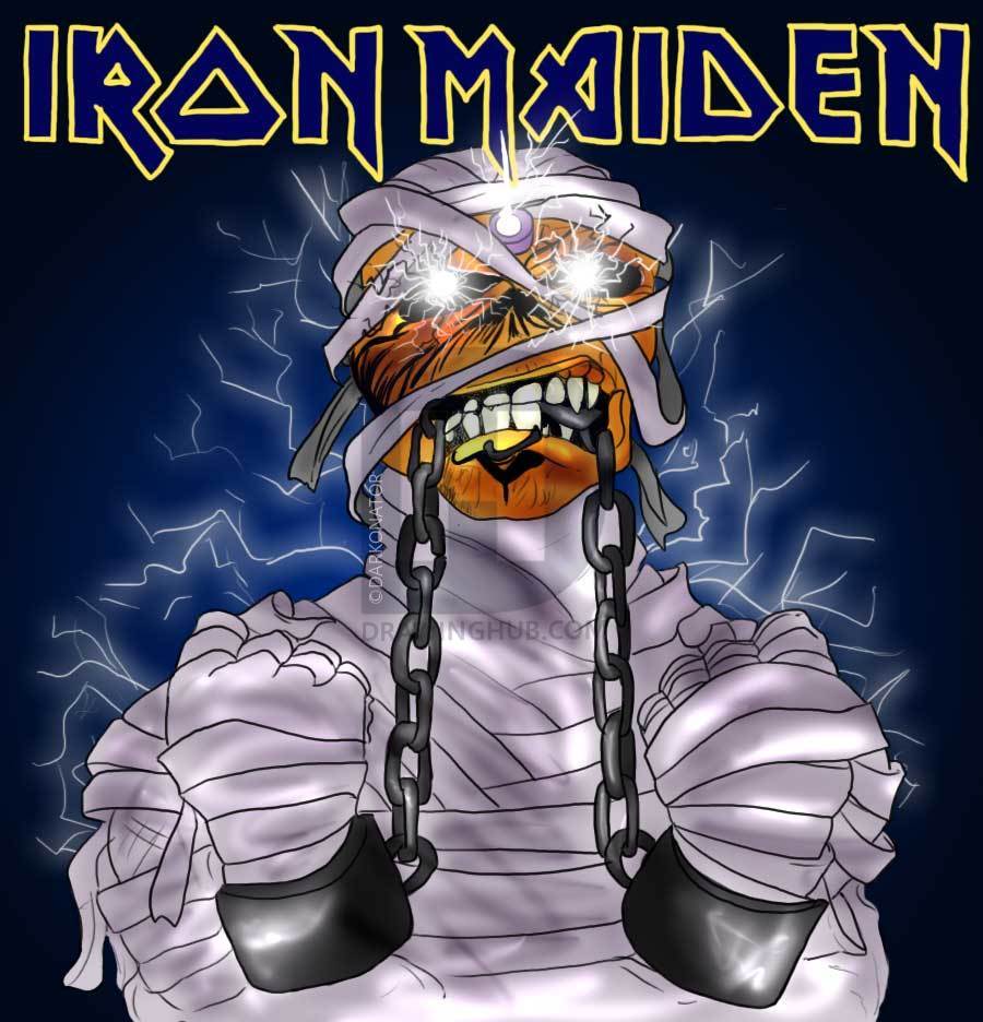Eddie Iron Maiden Logo - Draw Eddie From Iron Maiden, Step by Step, Drawing Guide, by ...