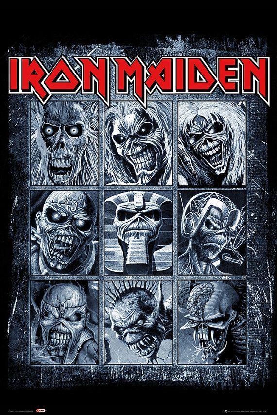Eddie Iron Maiden Logo - Iron Maiden - Eddie - Poster - envío gratis … | Music | Iron …