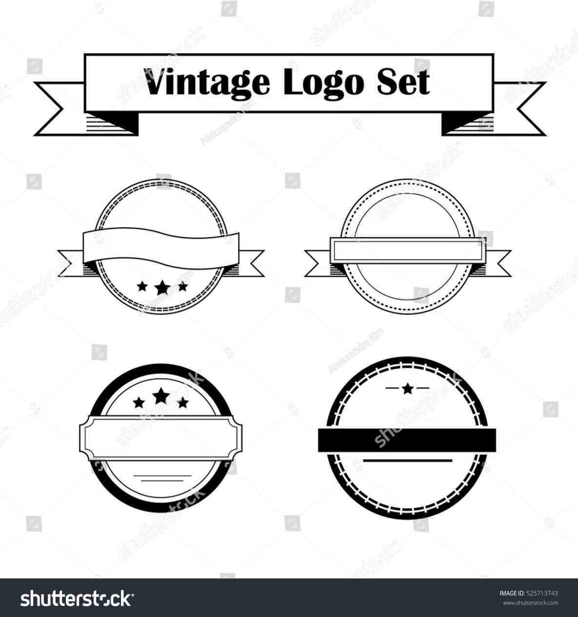 Blank Round Stamp Logo - empty logo template - Under.fontanacountryinn.com