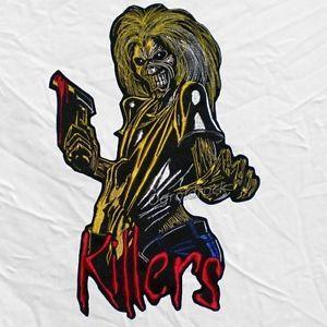 Eddie Iron Maiden Logo - Iron Maiden Killers Logo Embroidered Big Patch Cover Eddie with Axe ...