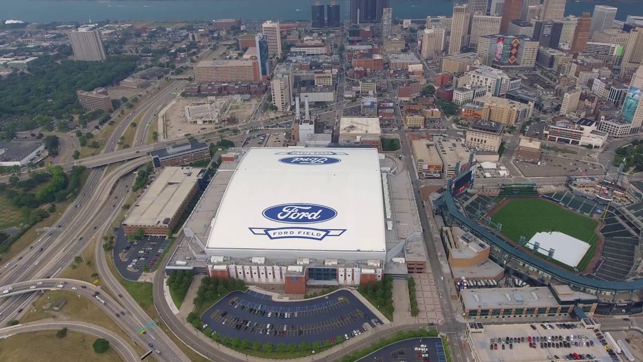 Ford Field Logo - Tremco Ford Field Logo Painting - YouTube