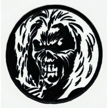Eddie Iron Maiden Logo - embroidery patch EDDIE IRON MAIDEN BLACK 28cm