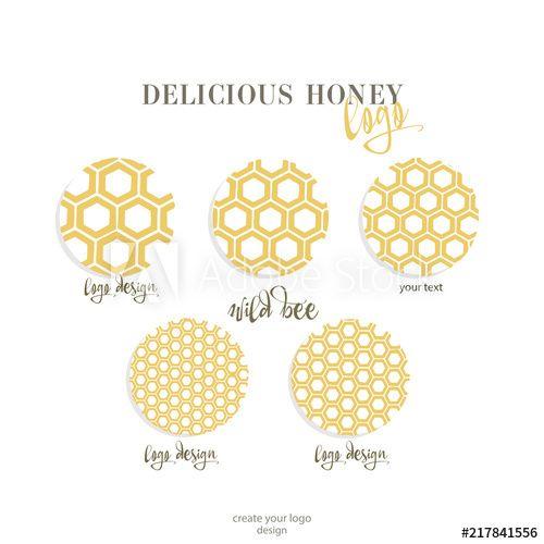 Blank Round Stamp Logo - abstract molecule yellow build post stamp set, circles. Round ...