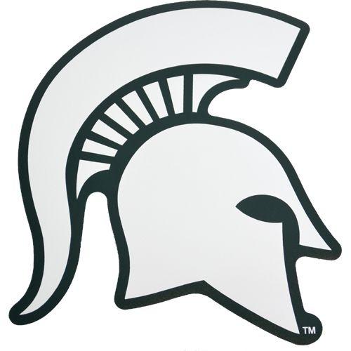 White Spartan Logo - Michigan State University Apparel - Michigan State Clothing, MSU ...