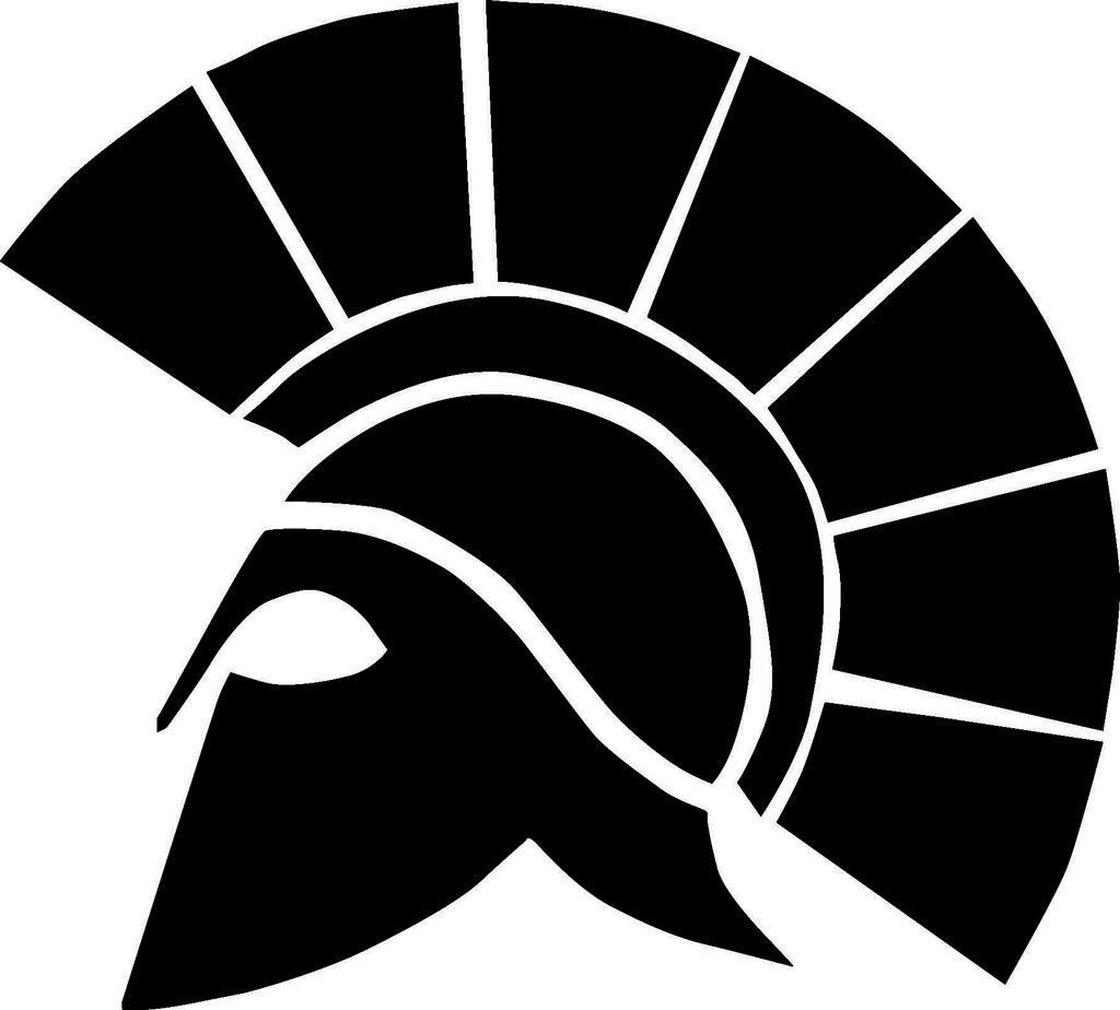White Spartan Logo - RIO MESA B&W. rio mesa rio black and white spartan logo. TRCINC