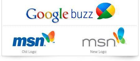 MSN New Logo - Google buzz logo – Uncanny similarity with MSN logo | Bubbling tho°ughts