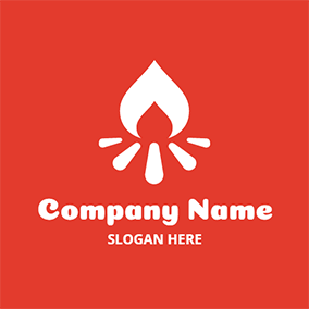 White Flame Logo - Free Flame Logo Designs | DesignEvo Logo Maker