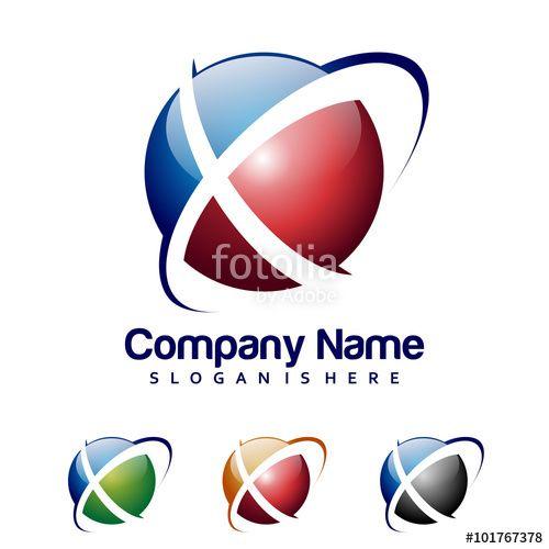 X Ball Logo - Cool 3D X Ball Logo Icon Stock Image And Royalty Free Vector Files