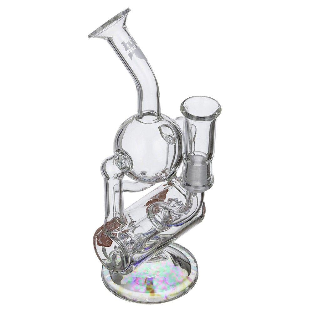 Red and White Flame Logo - Hitman – Fresh Tech Orbital Recycler with Hammerhead Perc & Red ...