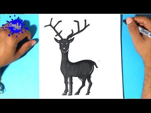 Un Reno Logo - como dibujar un reno navidad - how to draw a reindeer christmas ...
