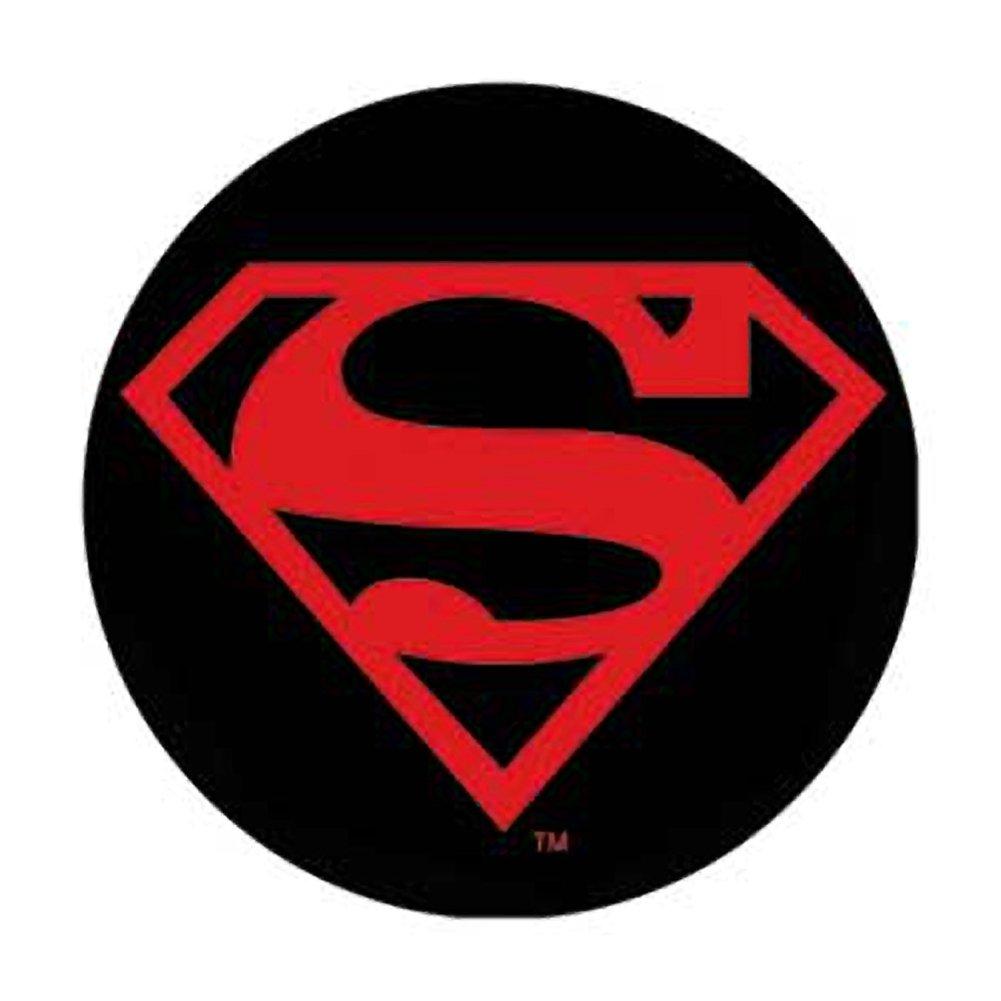 Black and Red Superman Logo - Superman Red & Black Logo Button