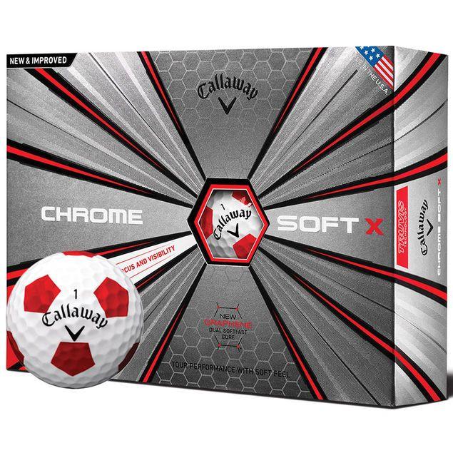 X Ball Logo - Callaway Golf Chrome Soft X Truvis 12 Ball Pack 2018 from american golf