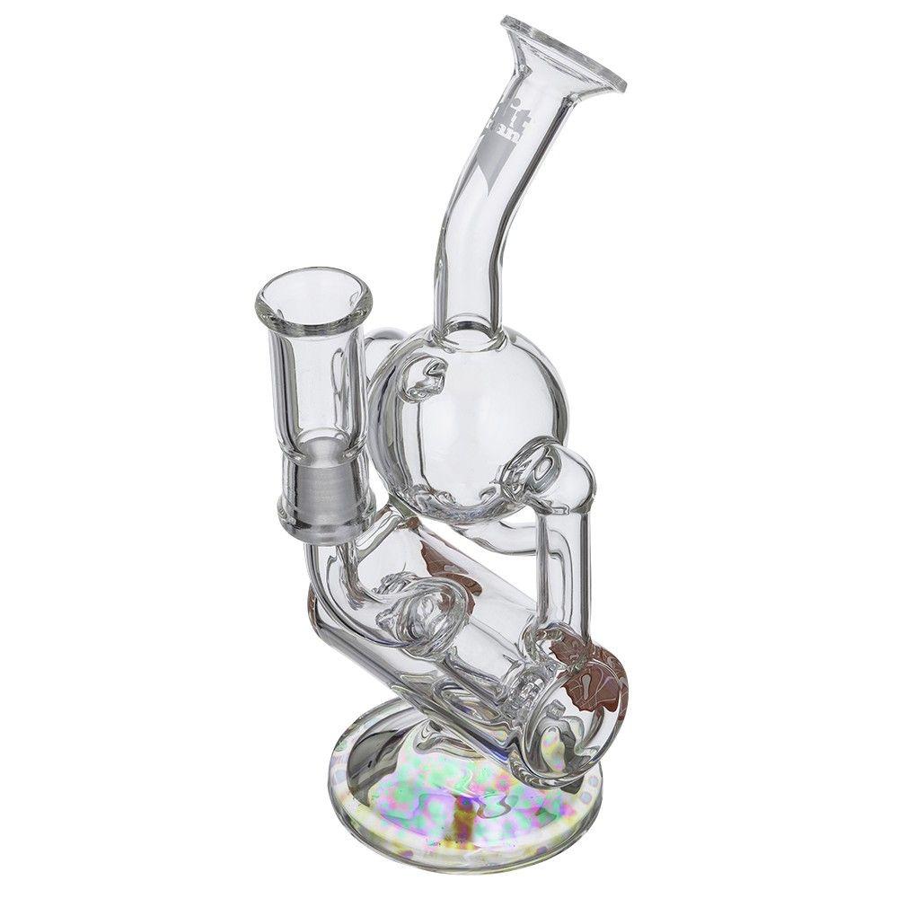 Red and White Flame Logo - Hitman – Fresh Tech Orbital Recycler with Hammerhead Perc & Red ...