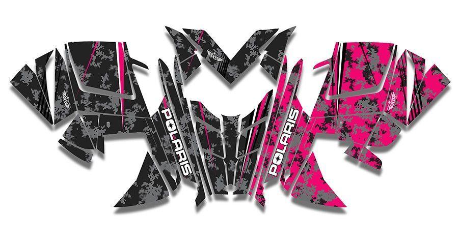 Camo Polaris Logo - Pink Digi Camo - Polaris - Snow | Sled | Sled, Snow machine, Polaris ...