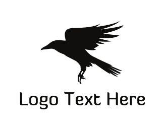 Black Crow Logo - Crow Logo Maker | BrandCrowd