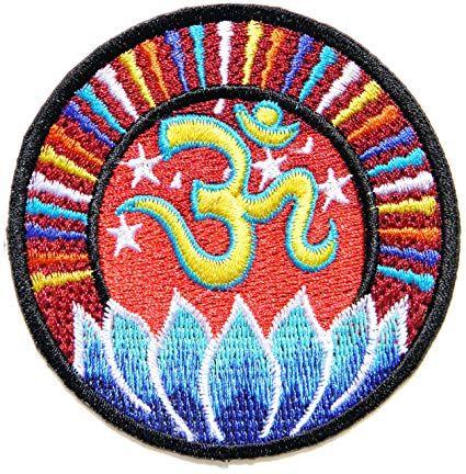 Om Hippie Logo - Amazon.com: Aum Om Ohm Hindu Yoga Indian Lotus Lucky Logo Symbol ...