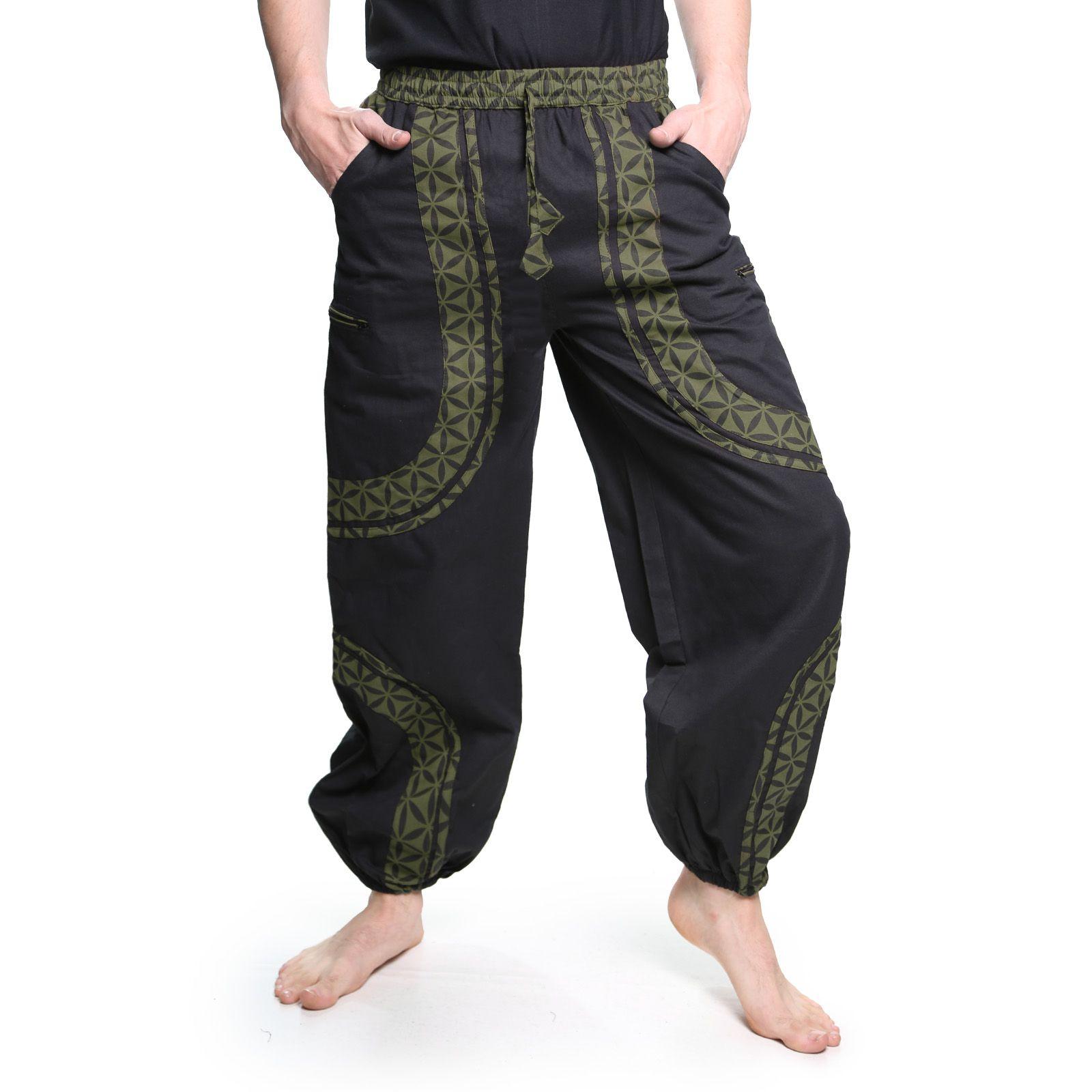 Om Hippie Logo - OM Unisex Psy Baggy Pants Hippie Pants Goa Cotton Dance Pants