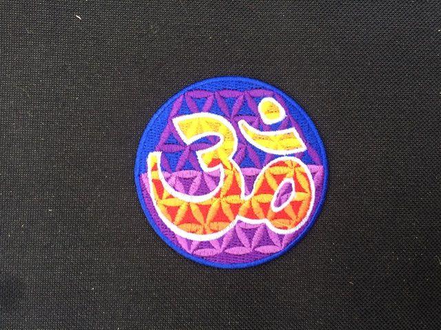 Om Hippie Logo - ROUND HINDU OM HIPPIE ROUND HINDU IRON ON PATCHES 50 pcs. – GREAT ...