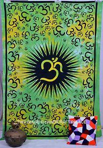 Om Hippie Logo - Indian OM Psychedelic Mandala Tapestry Hippie Wall Hanging ...