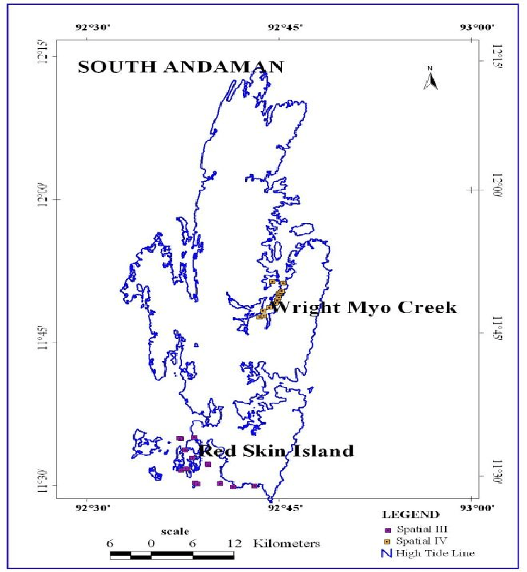 Spatial Mapping Surveying Logo - Map of South Andaman showing the spatial survey done on the Andaman ...