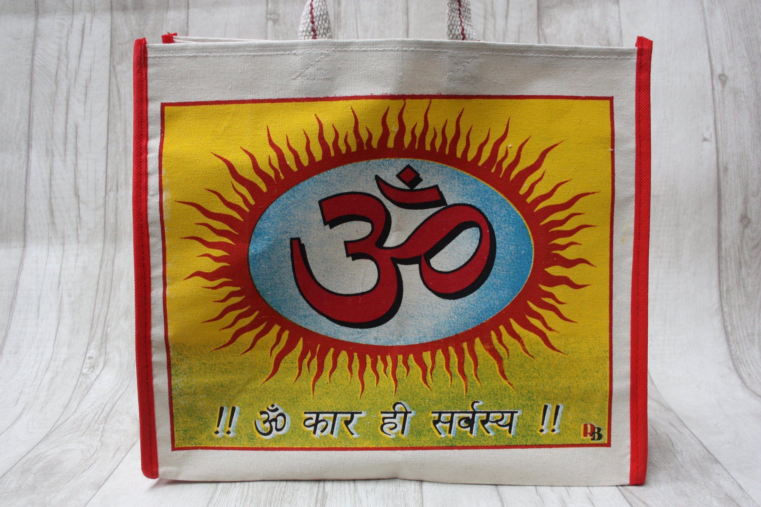 Om Hippie Logo - INDIAN OM BAG - Yoga bag -Mandala -Hippie bag -Shopping Bag- Tote ...