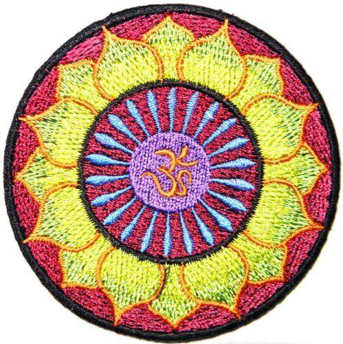Om Hippie Logo - Aum Om Ohm Hindu Hinduism Yoga Indian Lotus Lucky Logo Sign Hippie ...