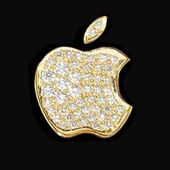 Diamond Apple Logo - Gold & Diamond 3G iPhone Versions