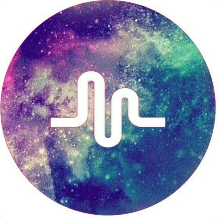 Musically Logo - Galaxy Musical.ly Logo | Musical.ly Logos by me | Musicals, Music ...