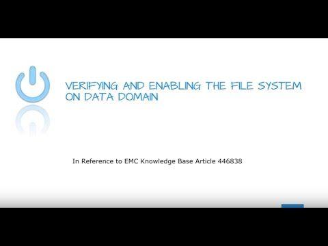 Data Domain Logo - Verifying and Enabling the File System on Data Domain - YouTube