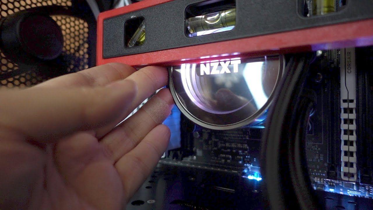 NZXT Logo - Fixing my crooked Kraken X62 pump logo - YouTube