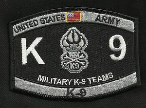Army Dog Logo - ARMY MILITARY K9 TEAMS WORKING DOG HANDLER DOGS OF WAR MOS HAT ...