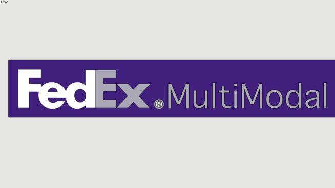 FedEx Multimodal Logo - FedEx Multimodal logo | 3D Warehouse
