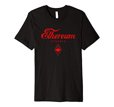 Etc Clothing Logo - Ethereum Classic (ETC) Cryptocurrency Logo Tshirt: Clothing