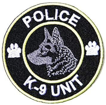 Army Dog Logo - K9 POLICE UNIT Alsation German Shepherd Dog uniform Army Military