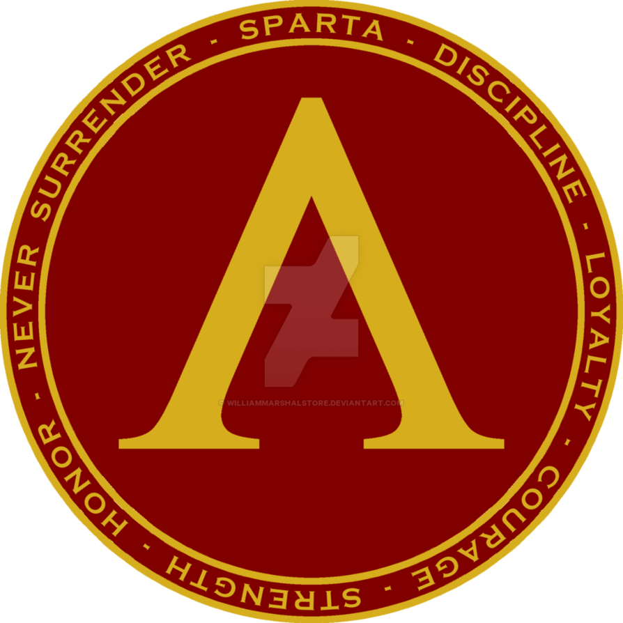 Spartan Shield Logo - Sparta Shield Maroon and Gold Seal by williammarshalstore ...