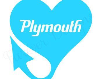 Plymouth Heart Logo - Plymouth valiant | Etsy