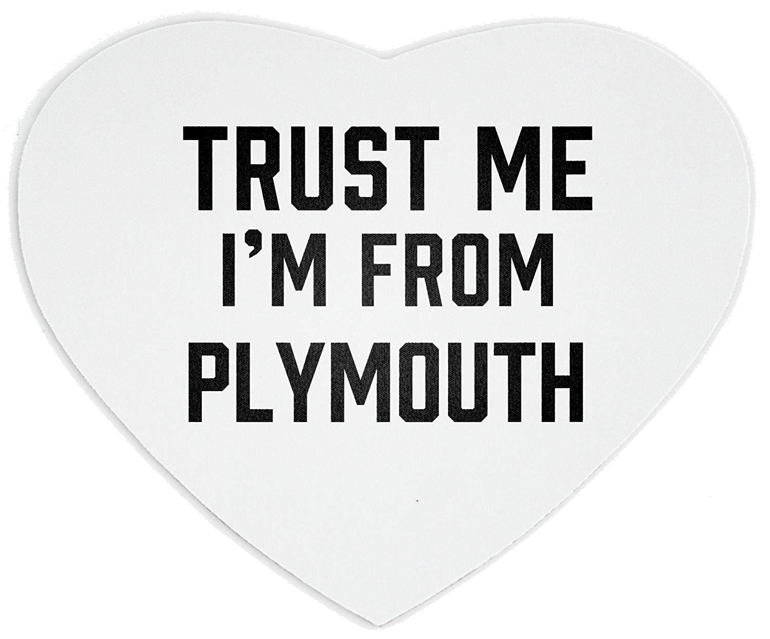 Plymouth Heart Logo - Trust me I am from Plymouth heart mousepad: Amazon.co.uk: Electronics