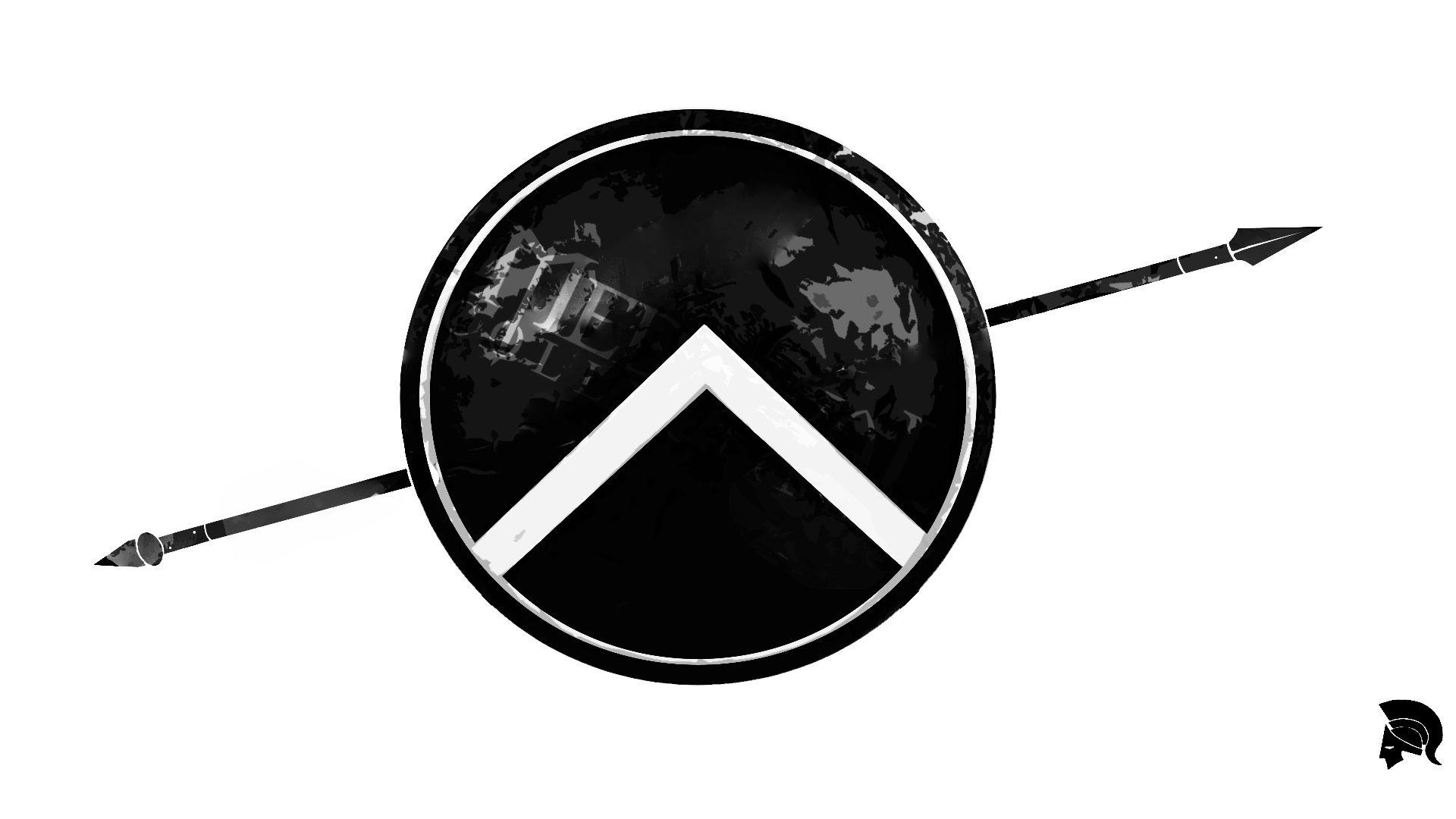 Spartan Shield Logo - Spartan) Shield and Spear - Imgur