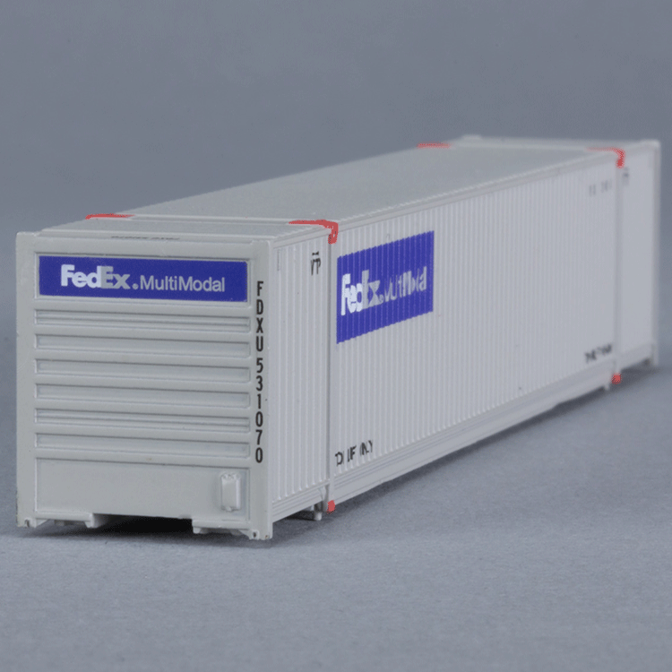 FedEx Multimodal Logo - N Scale - ScaleTrains.com - 10259 - Container, 53 Foot, Corrugated ...