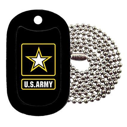 Army Dog Logo - Amazon.com : Tag Z Military Dog Tags.S. Army Logo Dog Tag