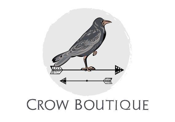 Crow Logo - Custom logo design Crow logo designcrow and arrow logo | Etsy